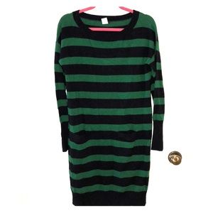 J Crew Rugby Stripe Sweater Dress